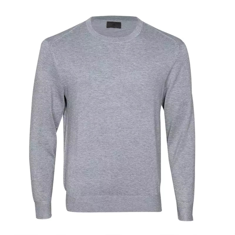 Solid Crewneck Knitwear Pull Over