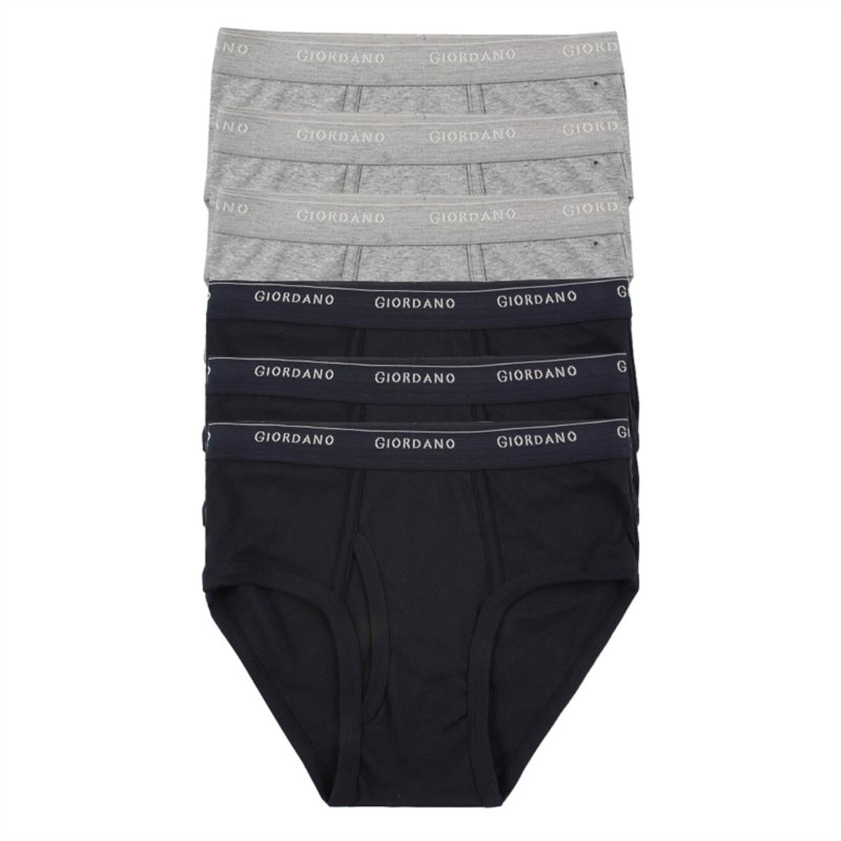 Cotton Solid Classic Brief (6 Pcs)