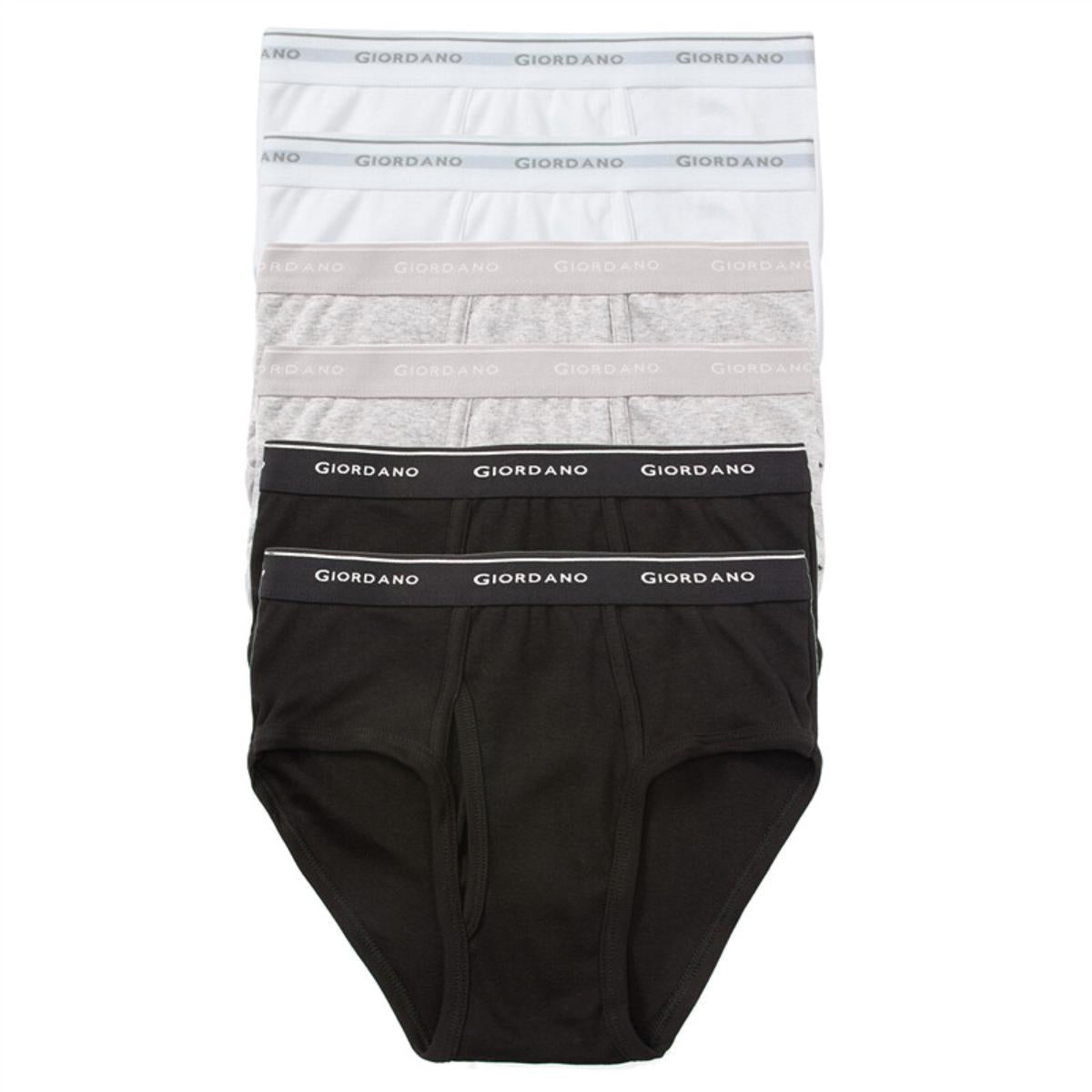 Cotton Solid Classic Brief (6 Pcs)