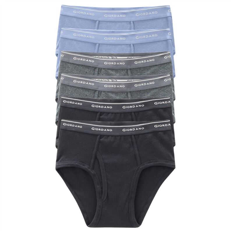 Cotton Solid Classic Brief (6 Pcs)