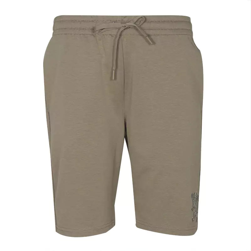 Embroidered 3D Lion Logo Short