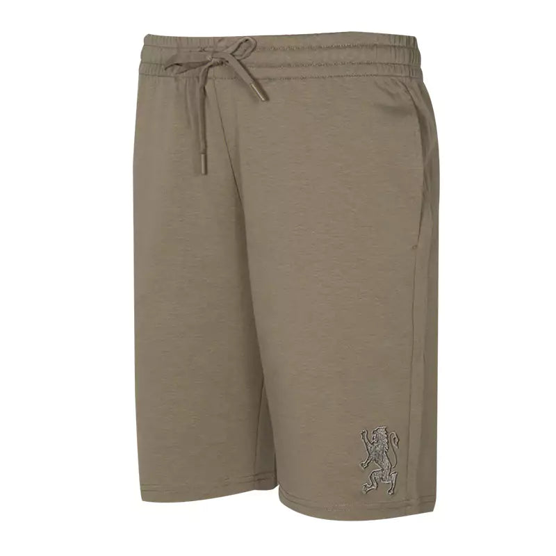 Embroidered 3D Lion Logo Short
