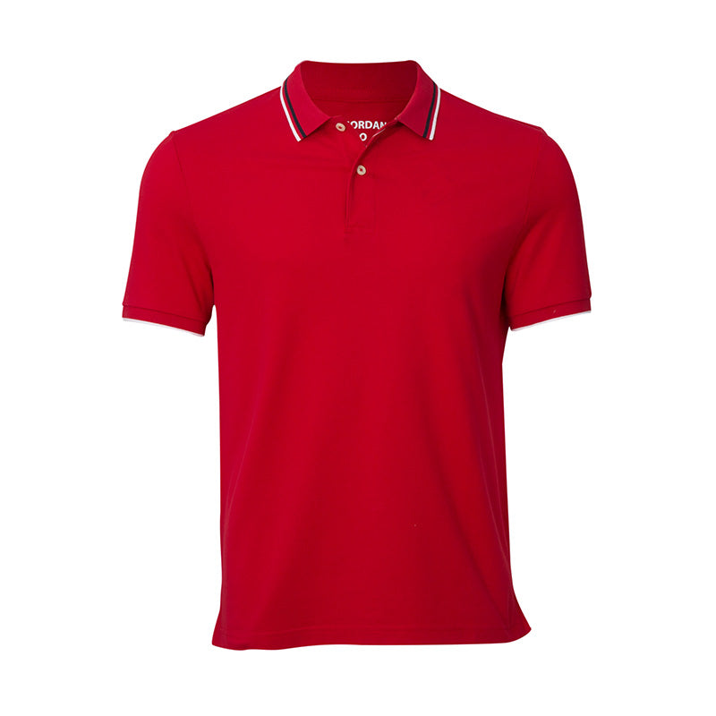 Solid Cotton Lycra Polo (Double Piping) (CL)