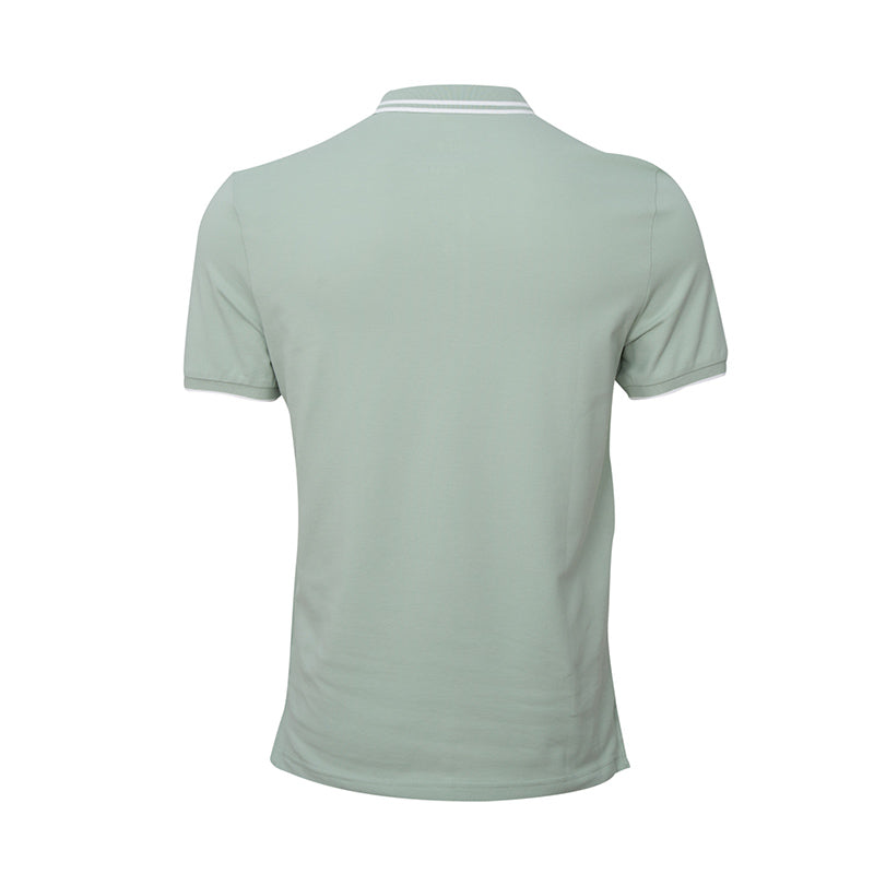 Solid Cotton Lycra Polo (Double Piping) (CL)