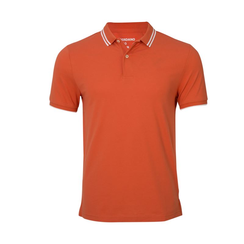 Solid Cotton Lycra Polo (Double Piping) (CL)