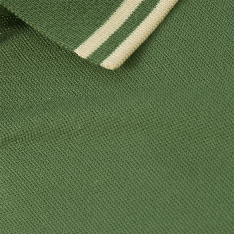 Solid Cotton Lycra Polo (Double Piping) (CL)