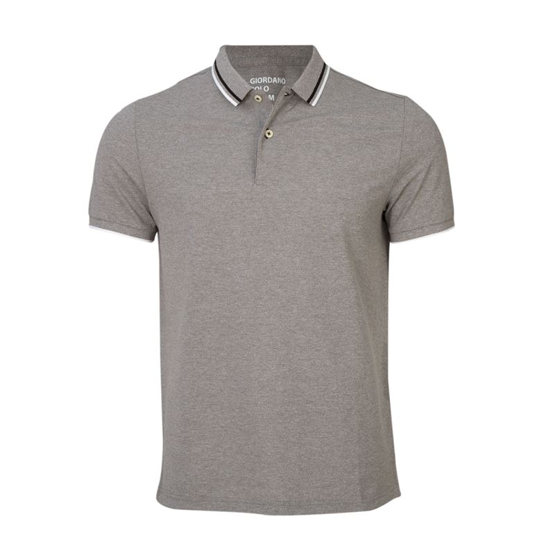 Solid Cotton Lycra Polo (Double Piping) (CL)