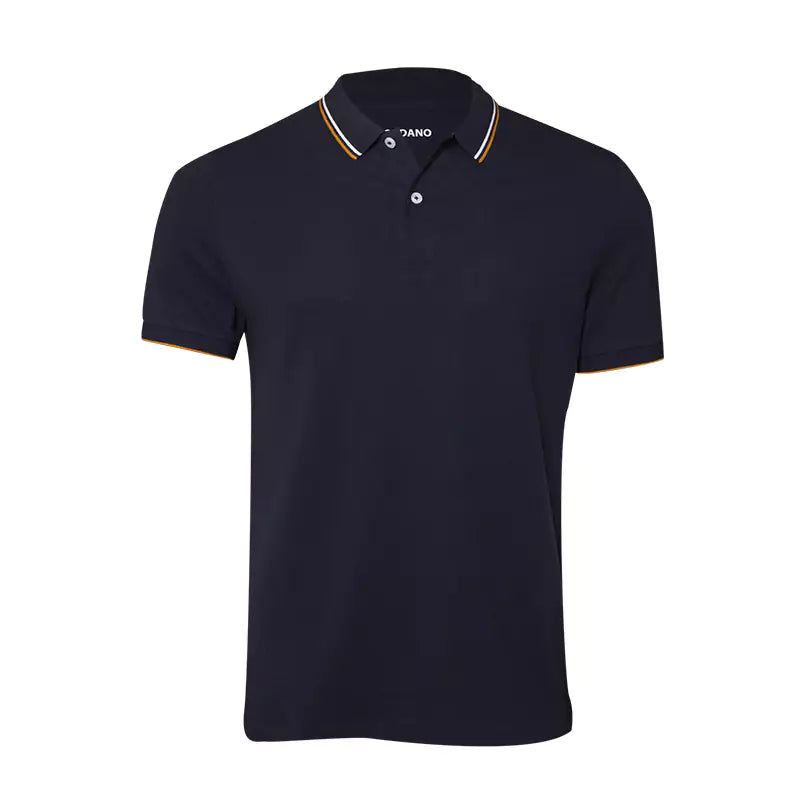 Solid Cotton Lycra Polo (Double-Piping)