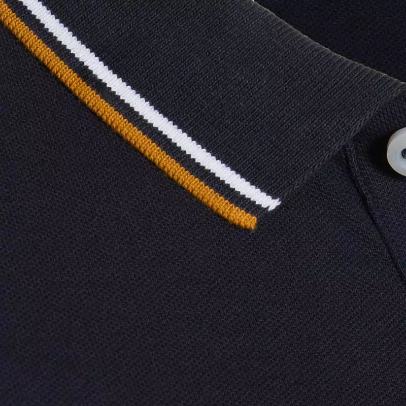 Solid Cotton Lycra Polo (Double-Piping)