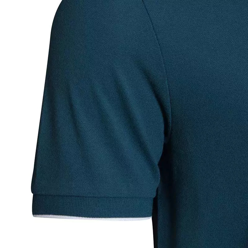 Solid Cotton Lycra Polo (Double-Piping)
