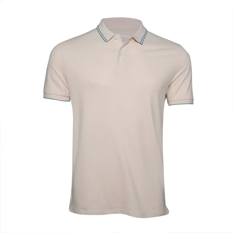 Solid Cotton Lycra Polo (Double-Piping)