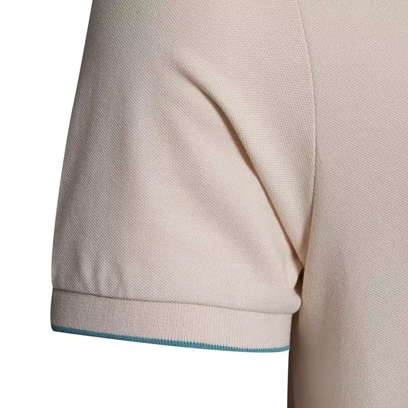 Solid Cotton Lycra Polo (Double-Piping)