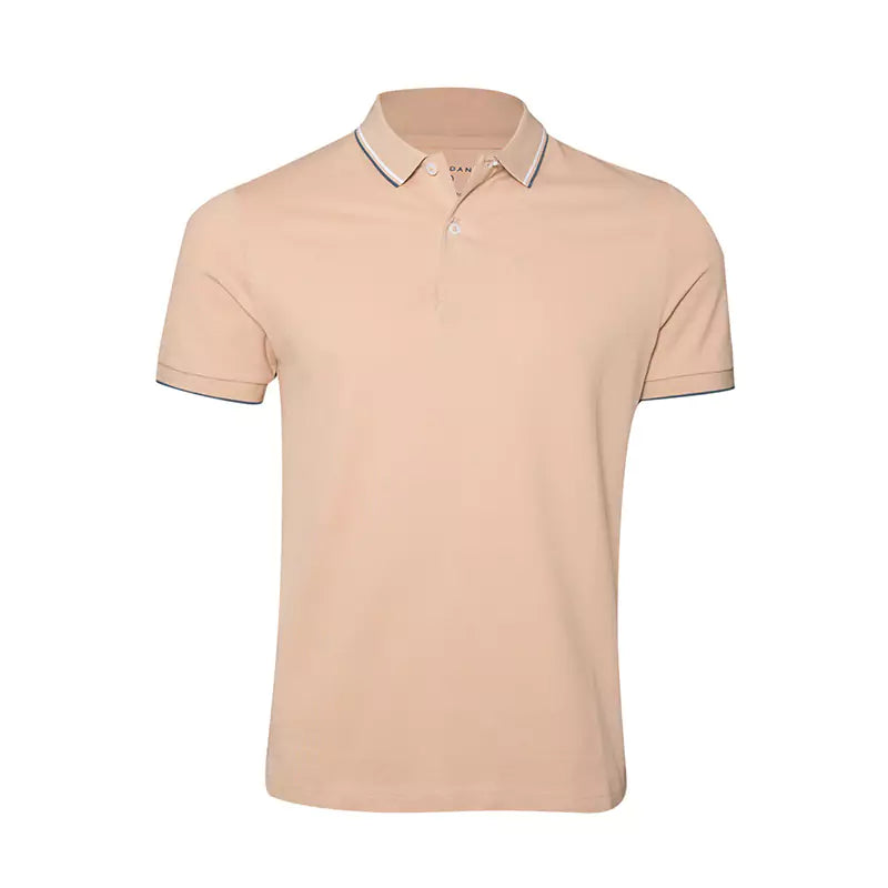 Solid Cotton Lycra Polo (Double-Piping)
