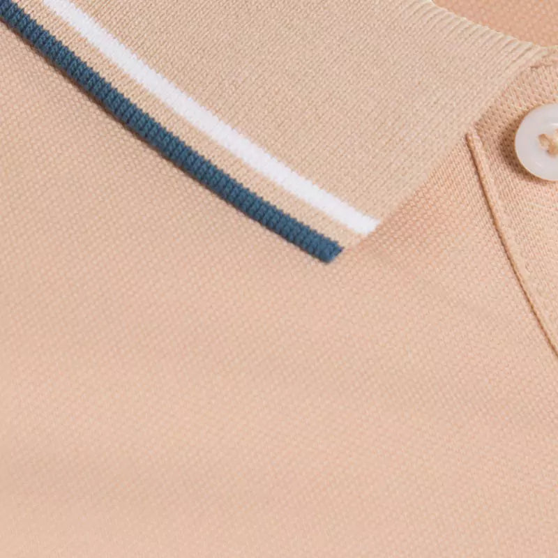 Solid Cotton Lycra Polo (Double-Piping)