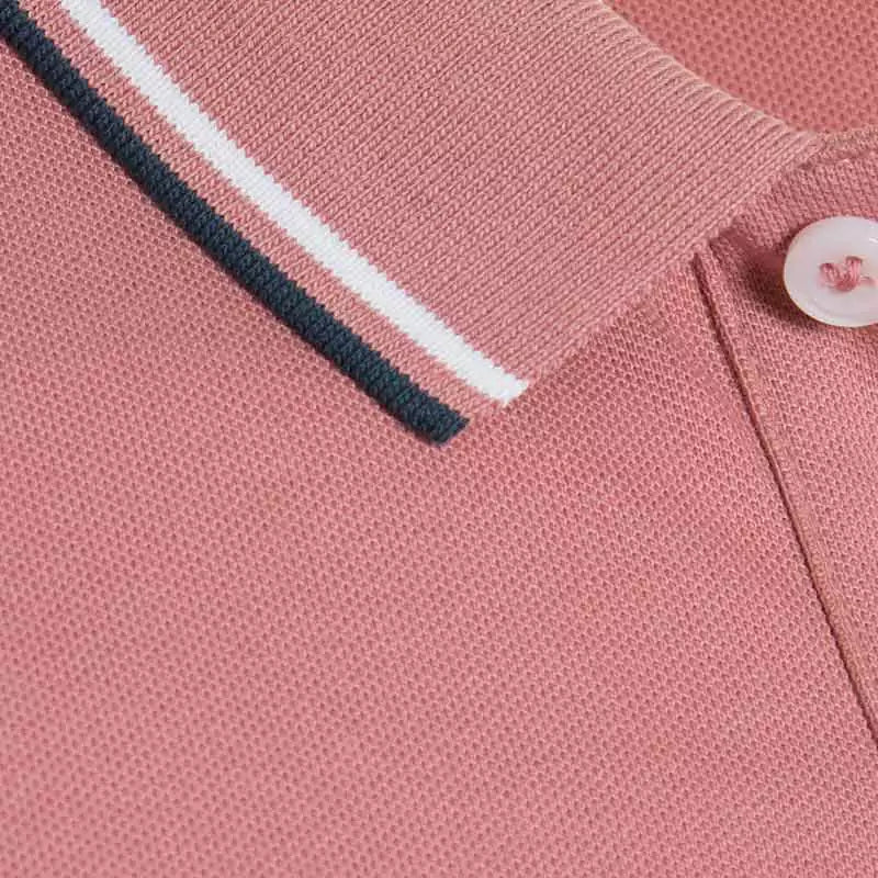 Solid Cotton Lycra Polo (Double-Piping)