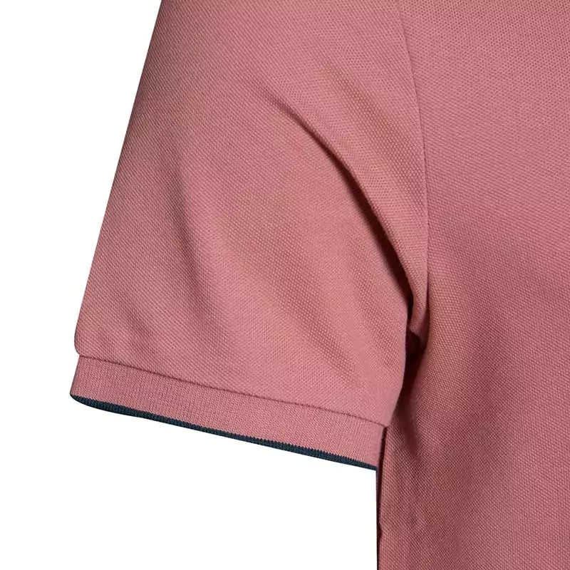 Solid Cotton Lycra Polo (Double-Piping)
