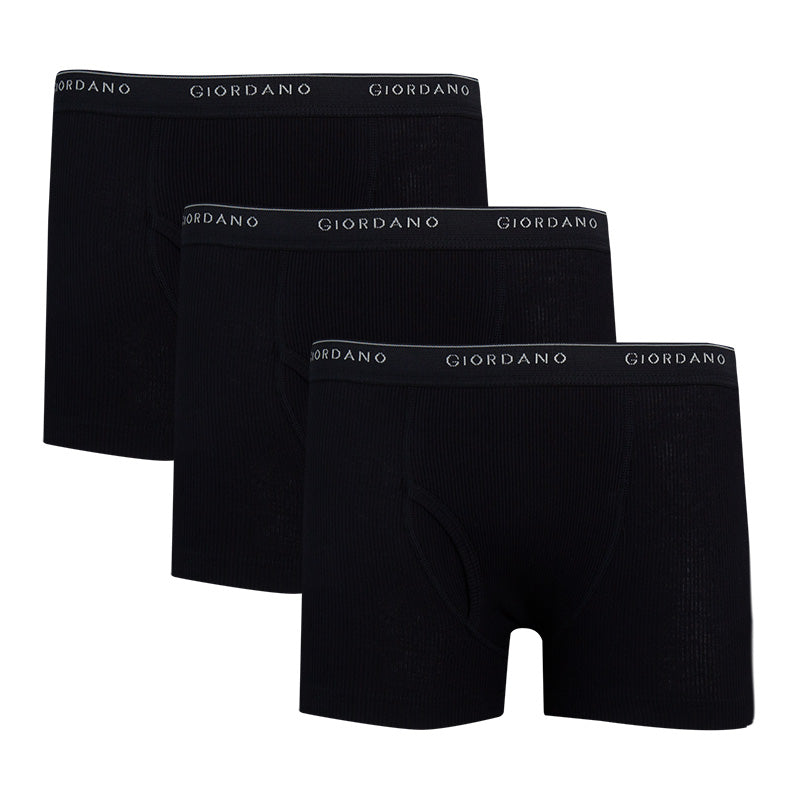 Cotton Solid Trunks (3 Pack)