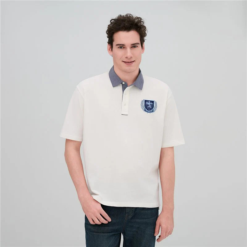 Relax Fit Bold Polo With Embroidery