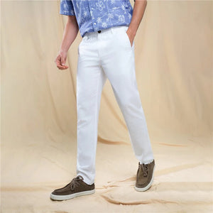Linen Cotton Khakis (Slim Taper)