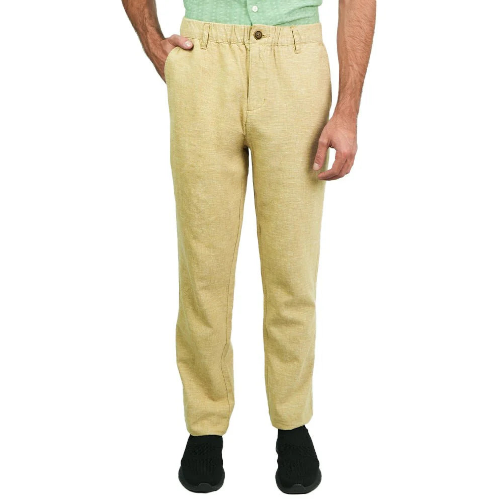 Linen Cotton Khakis (Slim Taper)