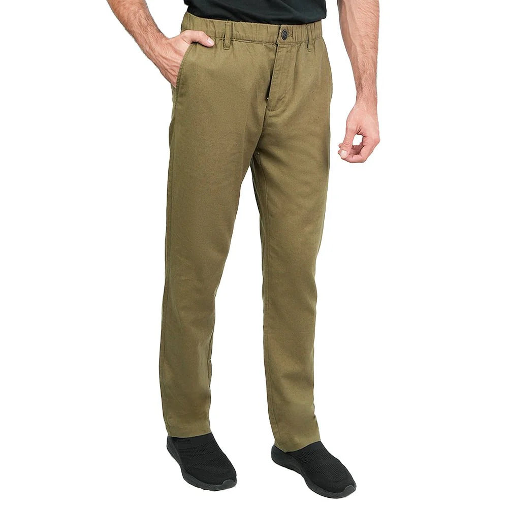 Linen Cotton Khakis (Slim Taper)