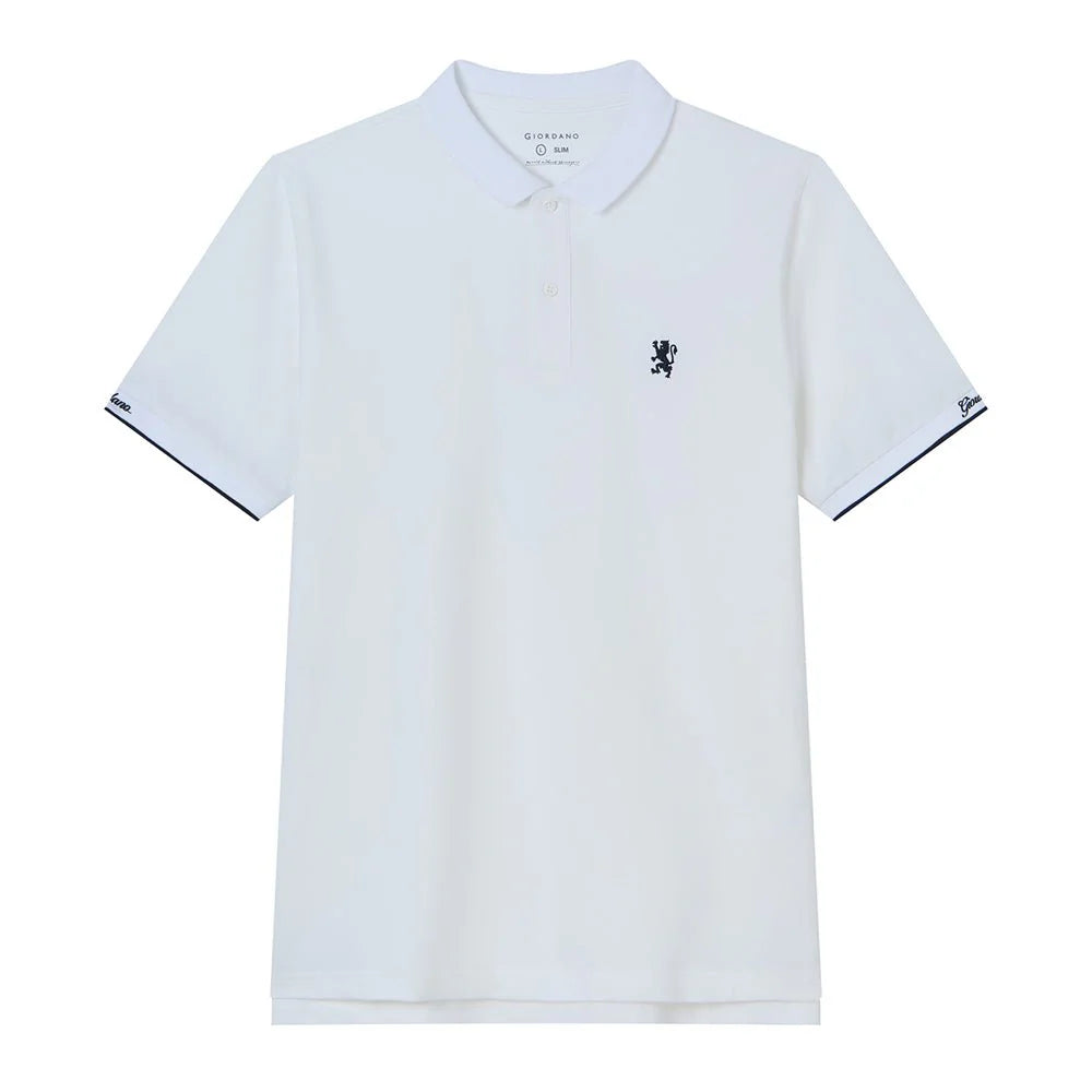 Small Lion Embroidered Polo