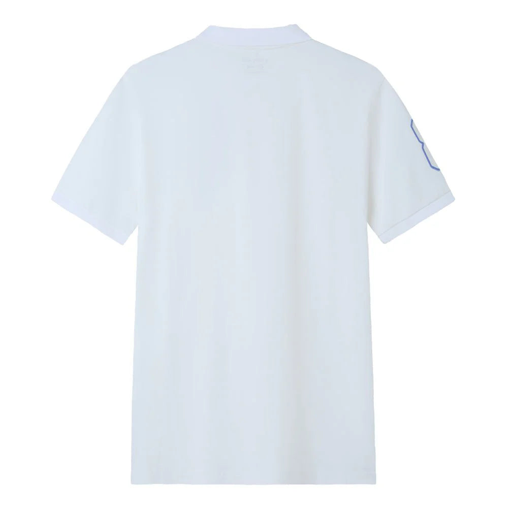 Slim Pique Polo With 3D Lion Embroidery