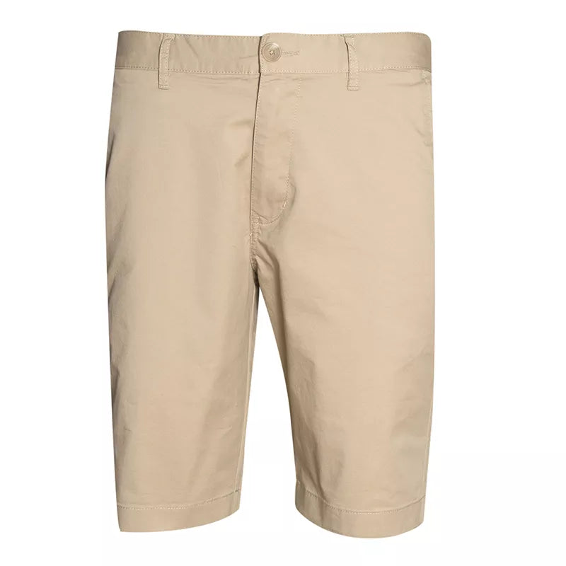 Slim Twill Bermuda Shorts With Stretch Waist