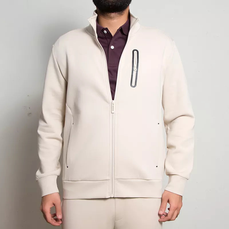 Interlock Slim Fit Full-Zip Knit Jacket