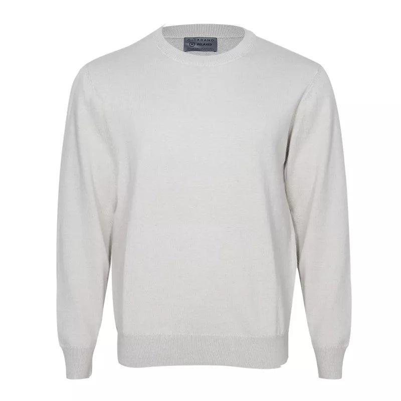 Solid Round Neck Anti-Static Sweater