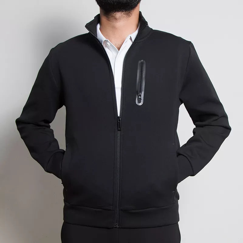 Interlock Slim Fit Full-Zip Knit Jacket