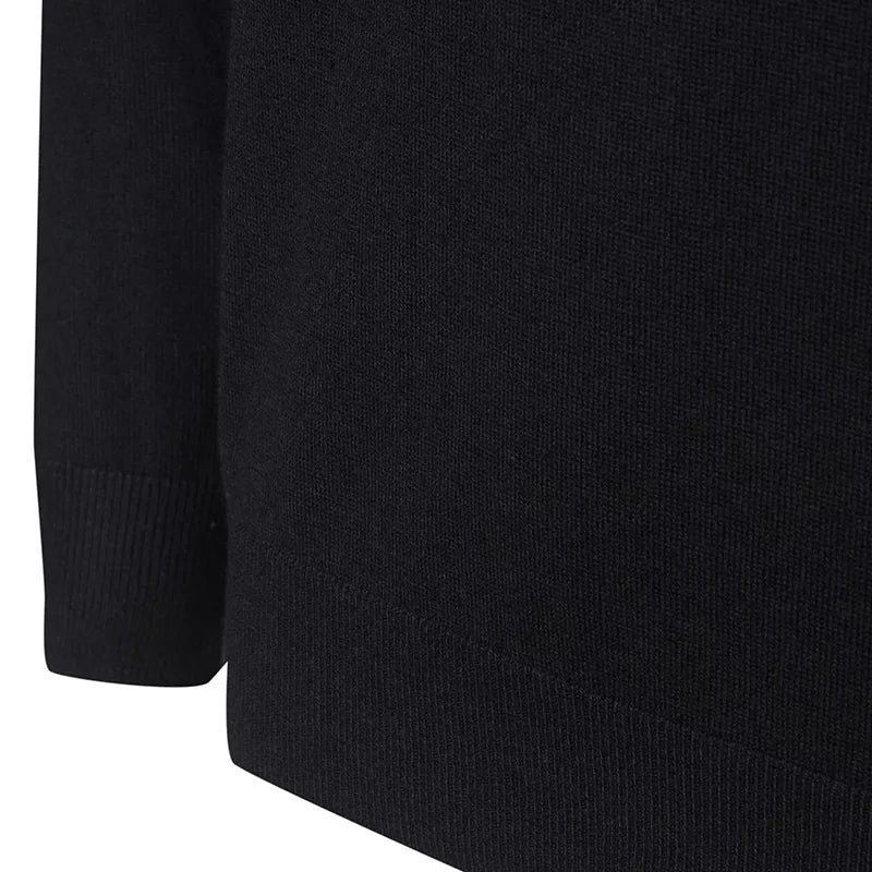 Solid High Neck Anti-Static Sweater