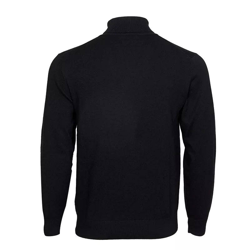 Solid High Neck Anti-Static Sweater