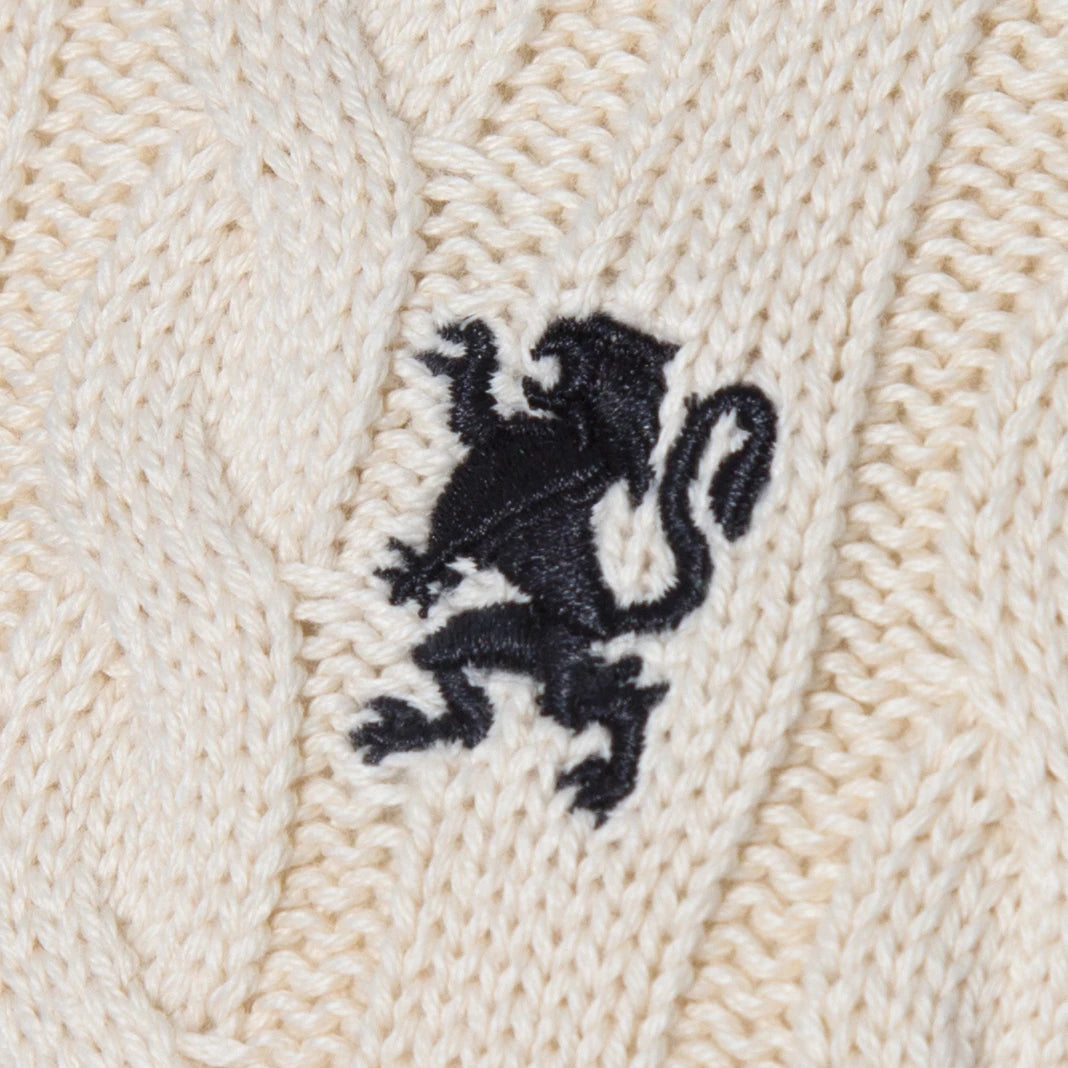 Performance Cable Knit Crew Neck Sweater
