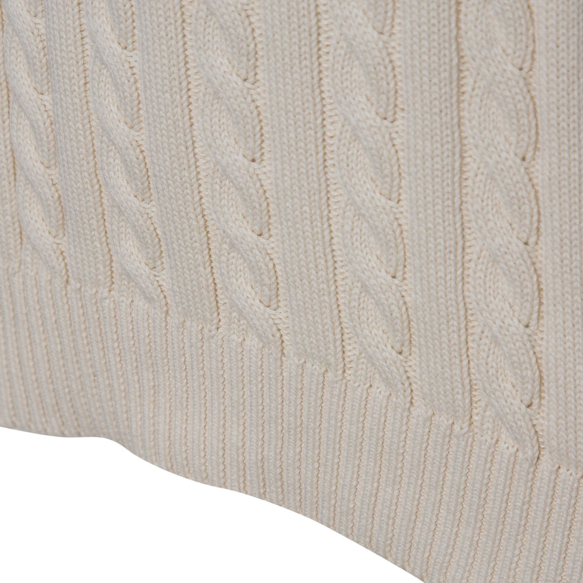 Performance Cable Knit Crew Neck Sweater
