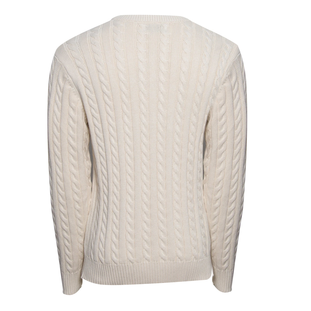 Performance Cable Knit Crew Neck Sweater