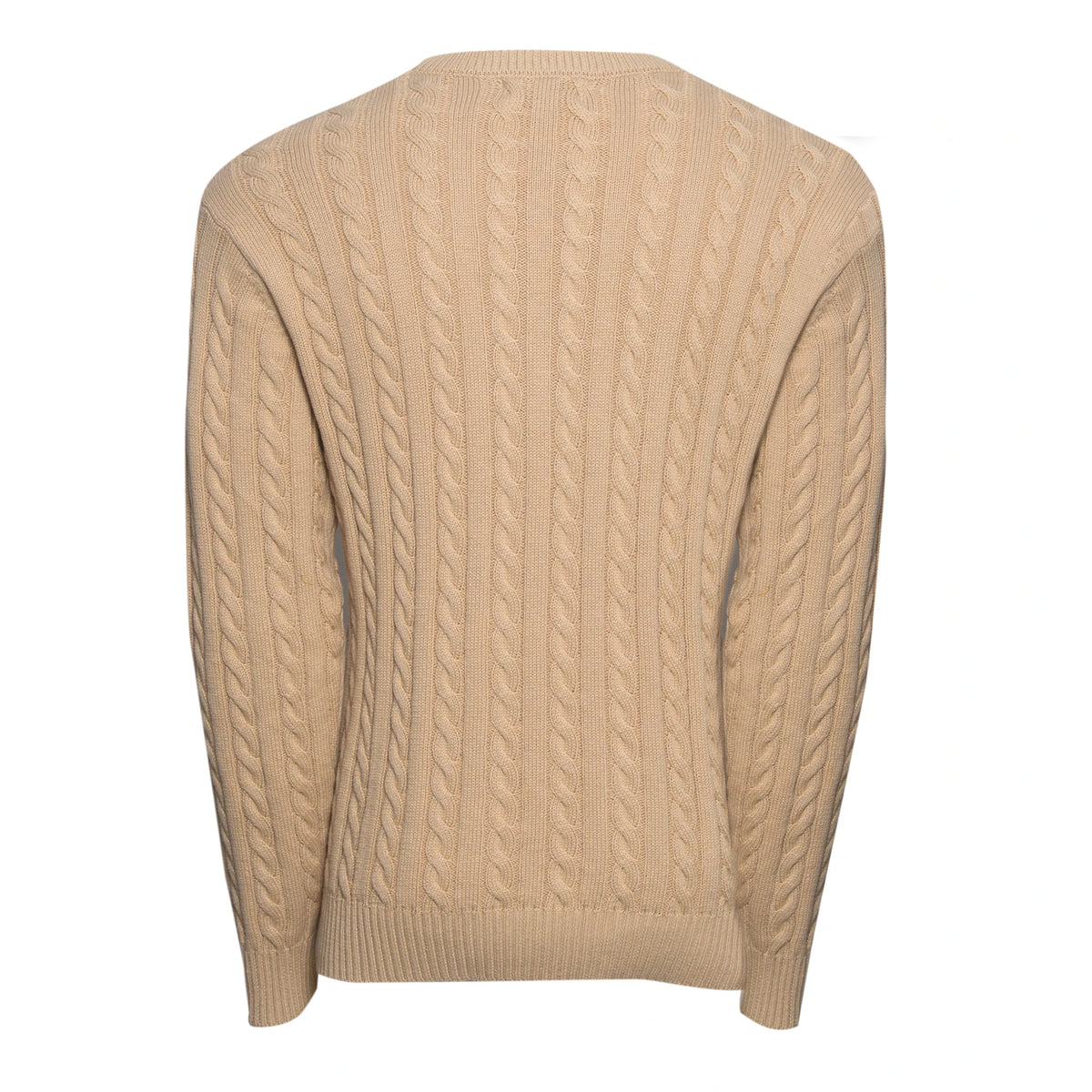 Performance Cable Knit Crew Neck Sweater