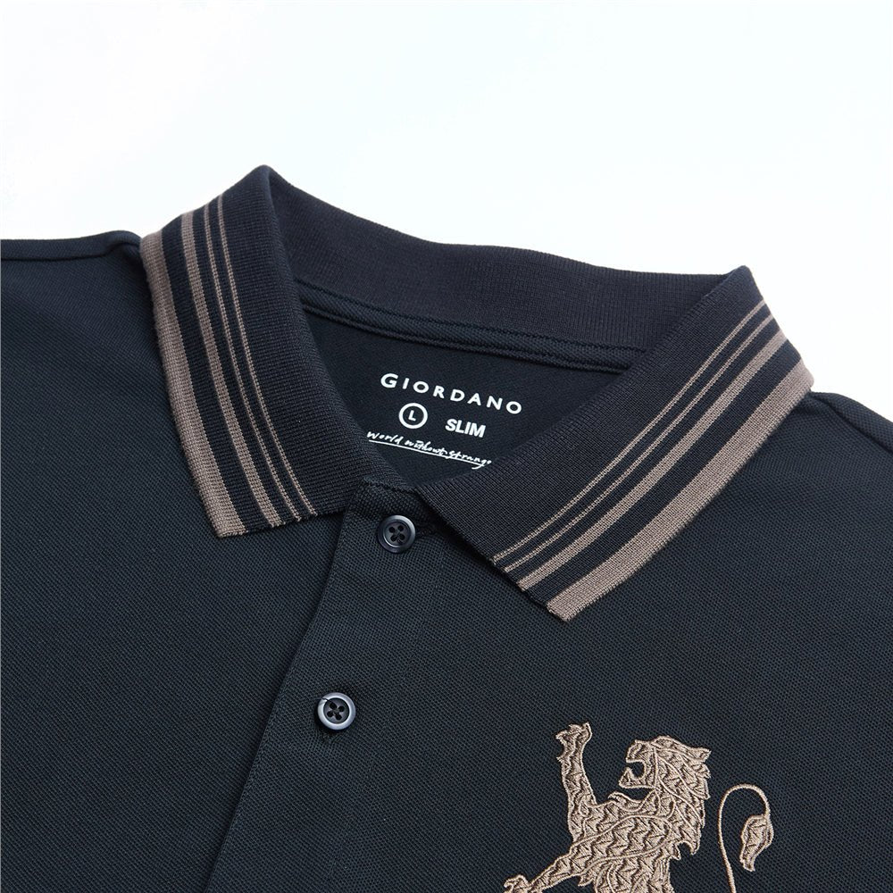 3D Lion Embroidery Polo (Exclusive)