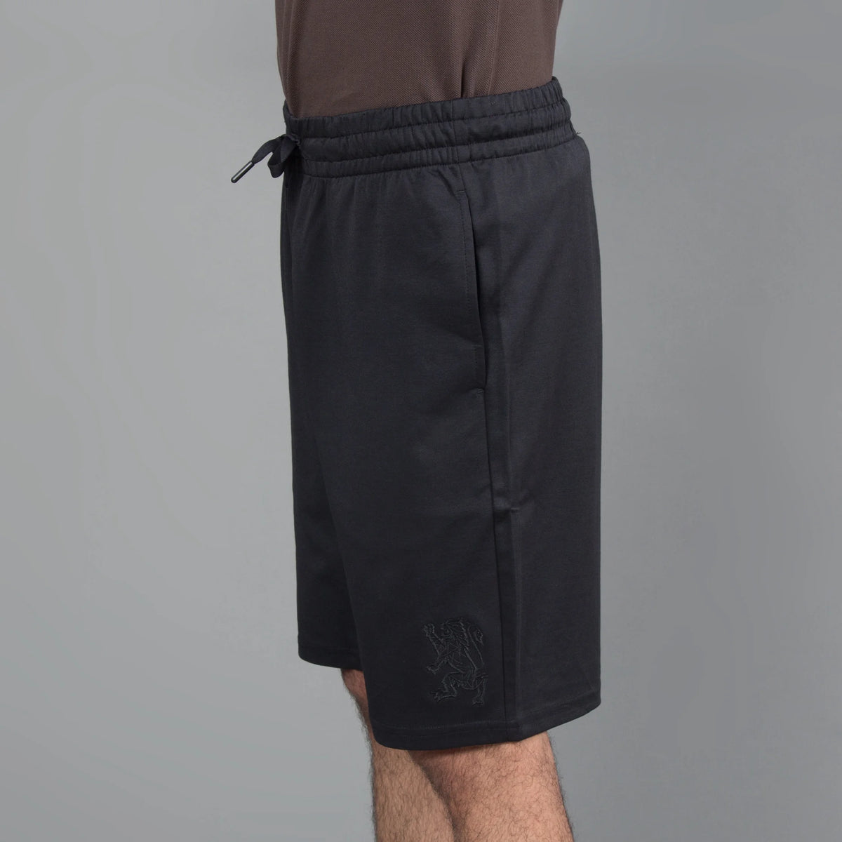 Embroidered 3D Lion Logo Short