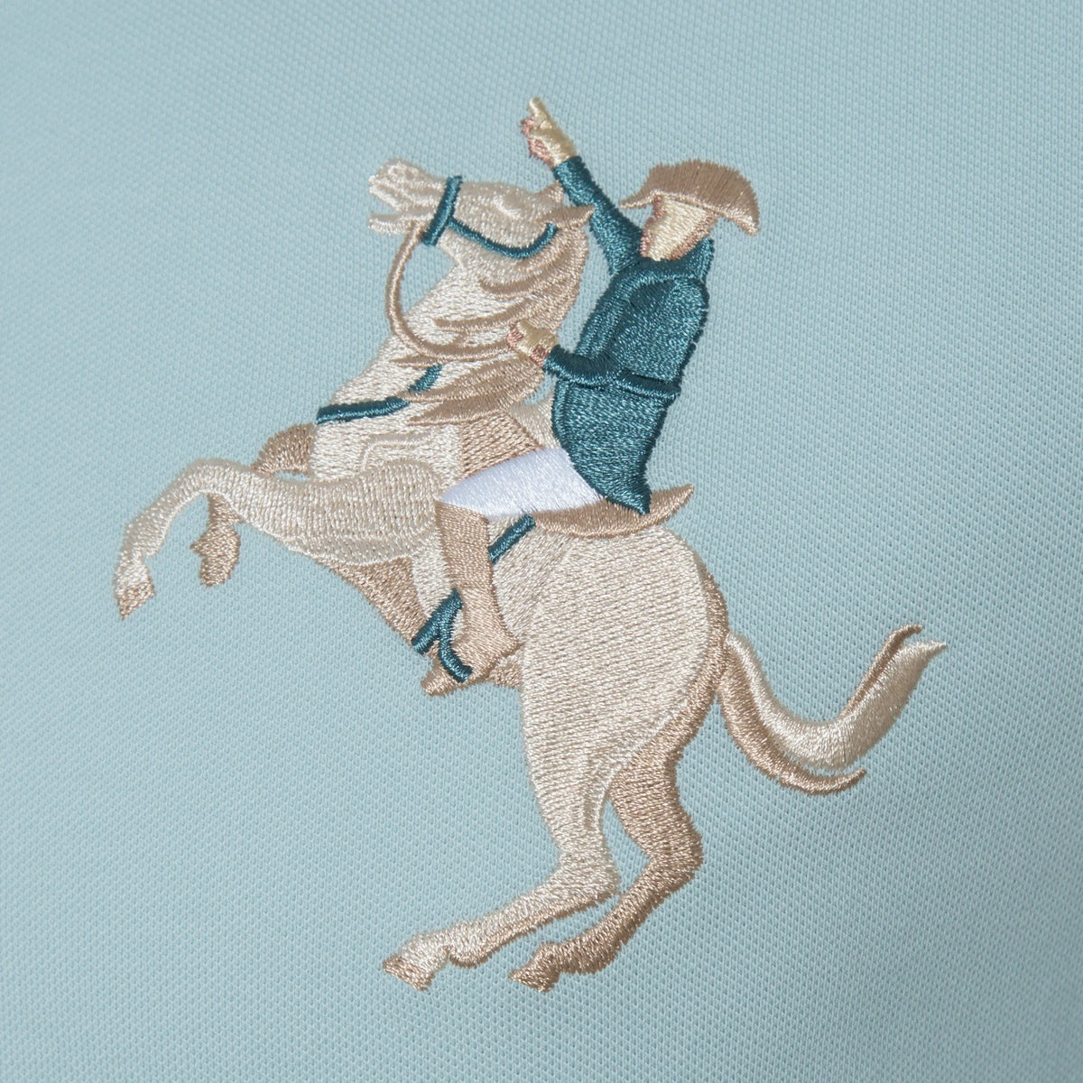 Slim Pique Polo With 3D Napoleon Embroidery