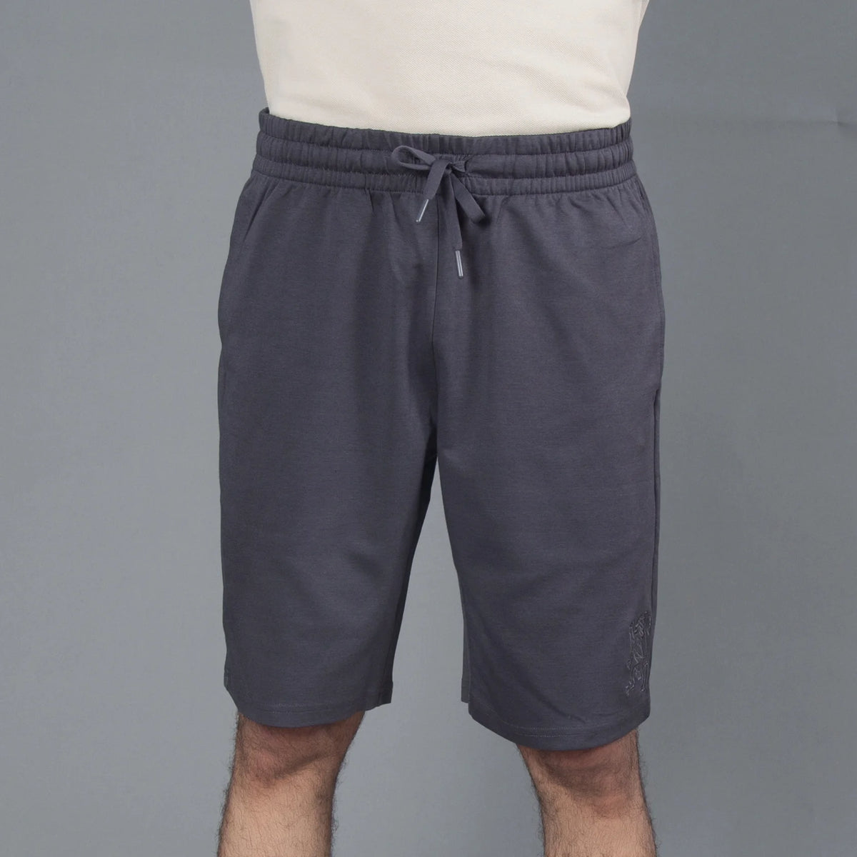 Embroidered 3D Lion Logo Short