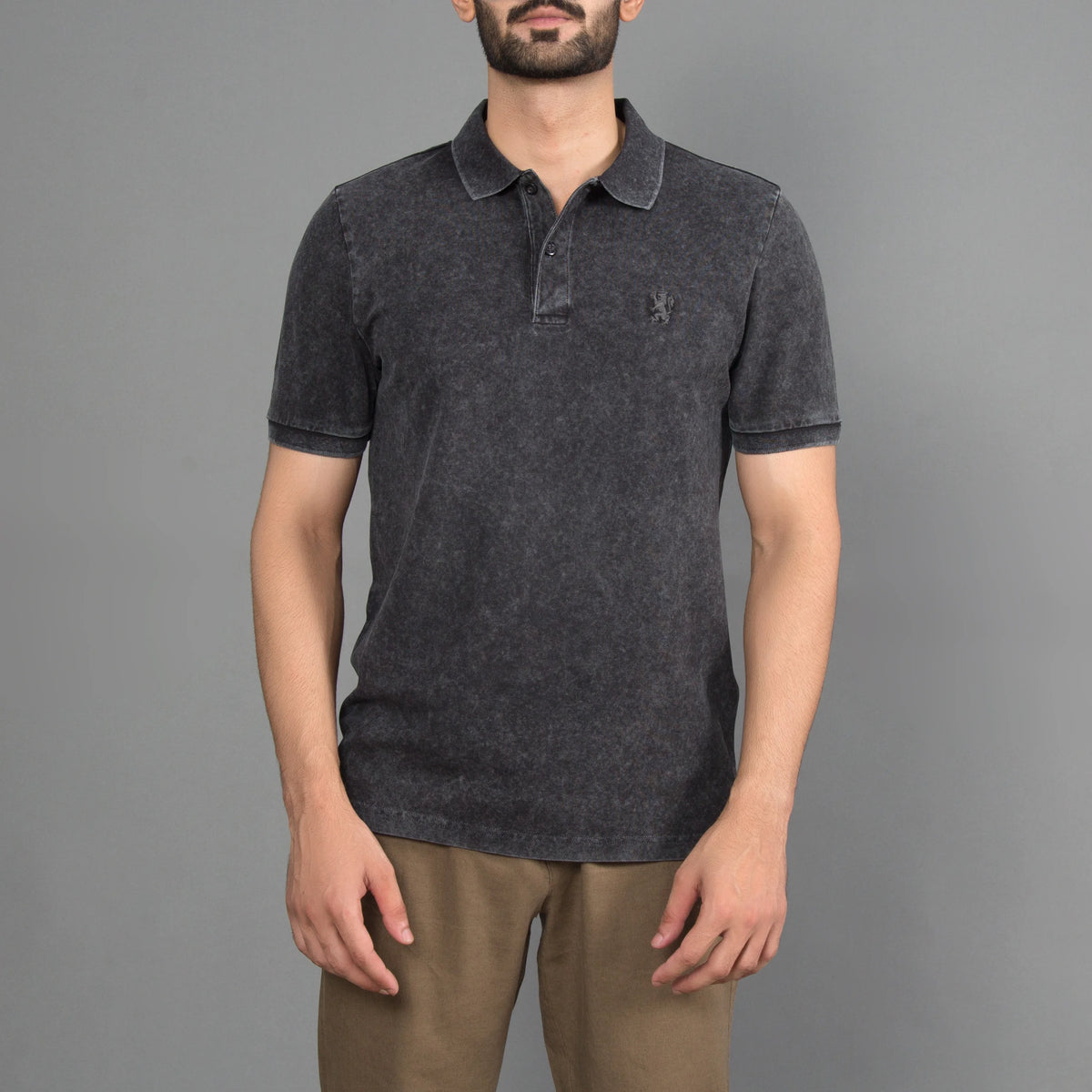 Slim Fit Pique Garment Dye Polo