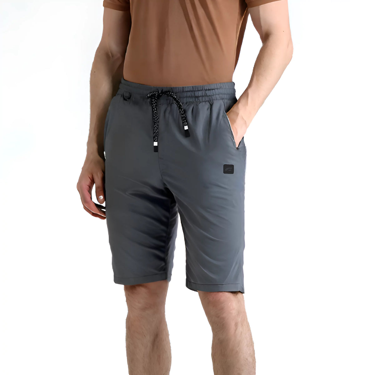 Mid-Rise Regular Fit Drawstring Shorts