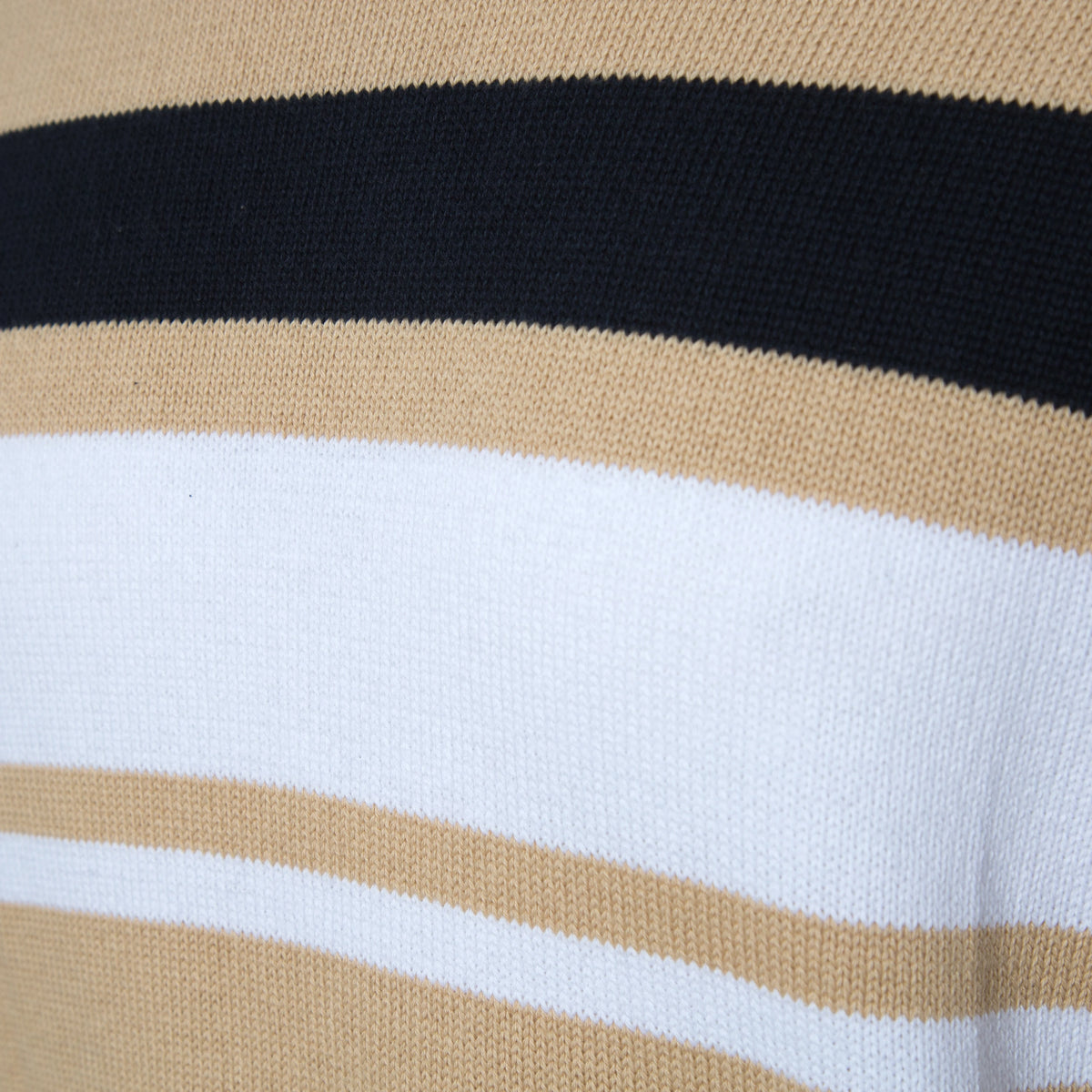 Striped Crew Neck Cotton Sweater
