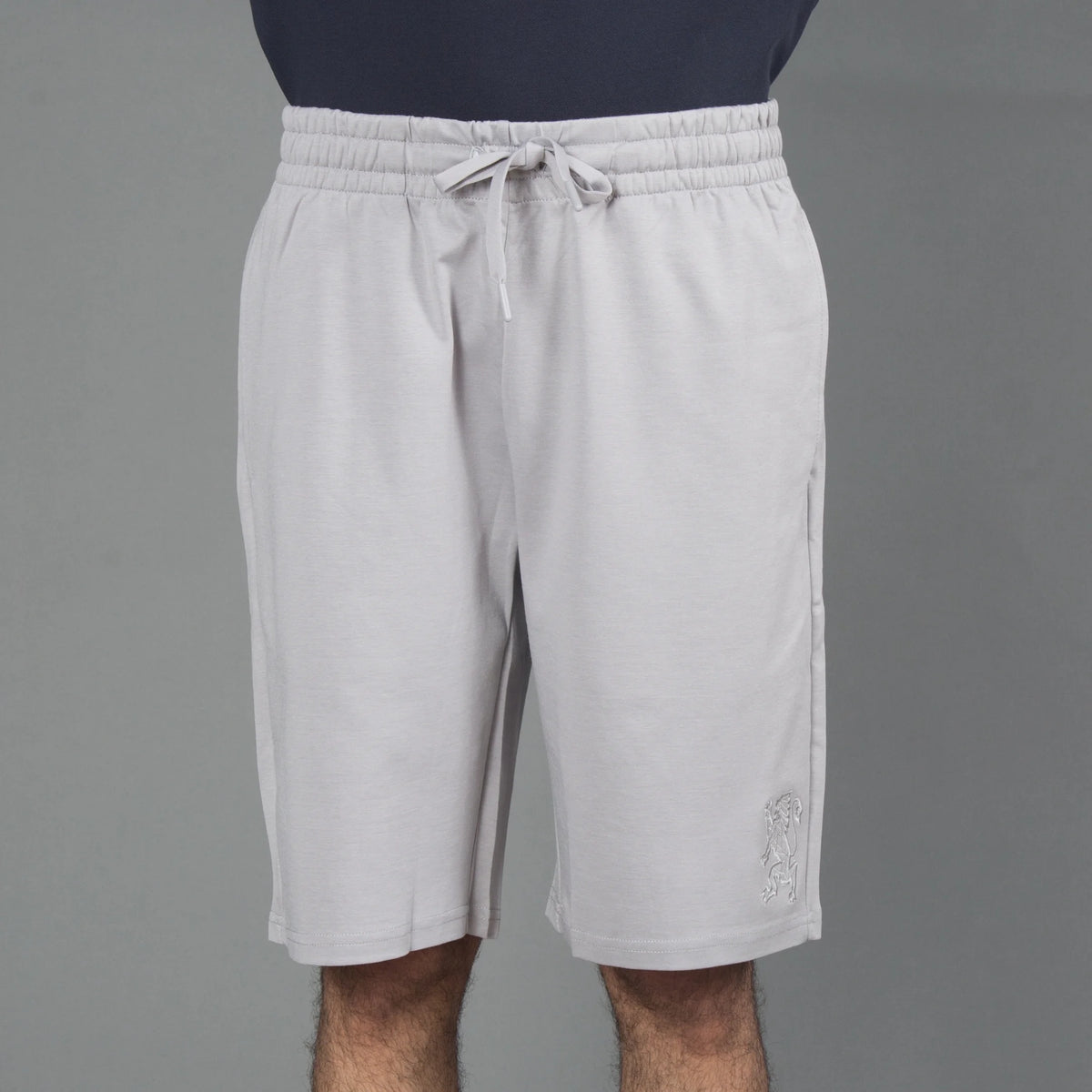 Embroidered 3D Lion Logo Short