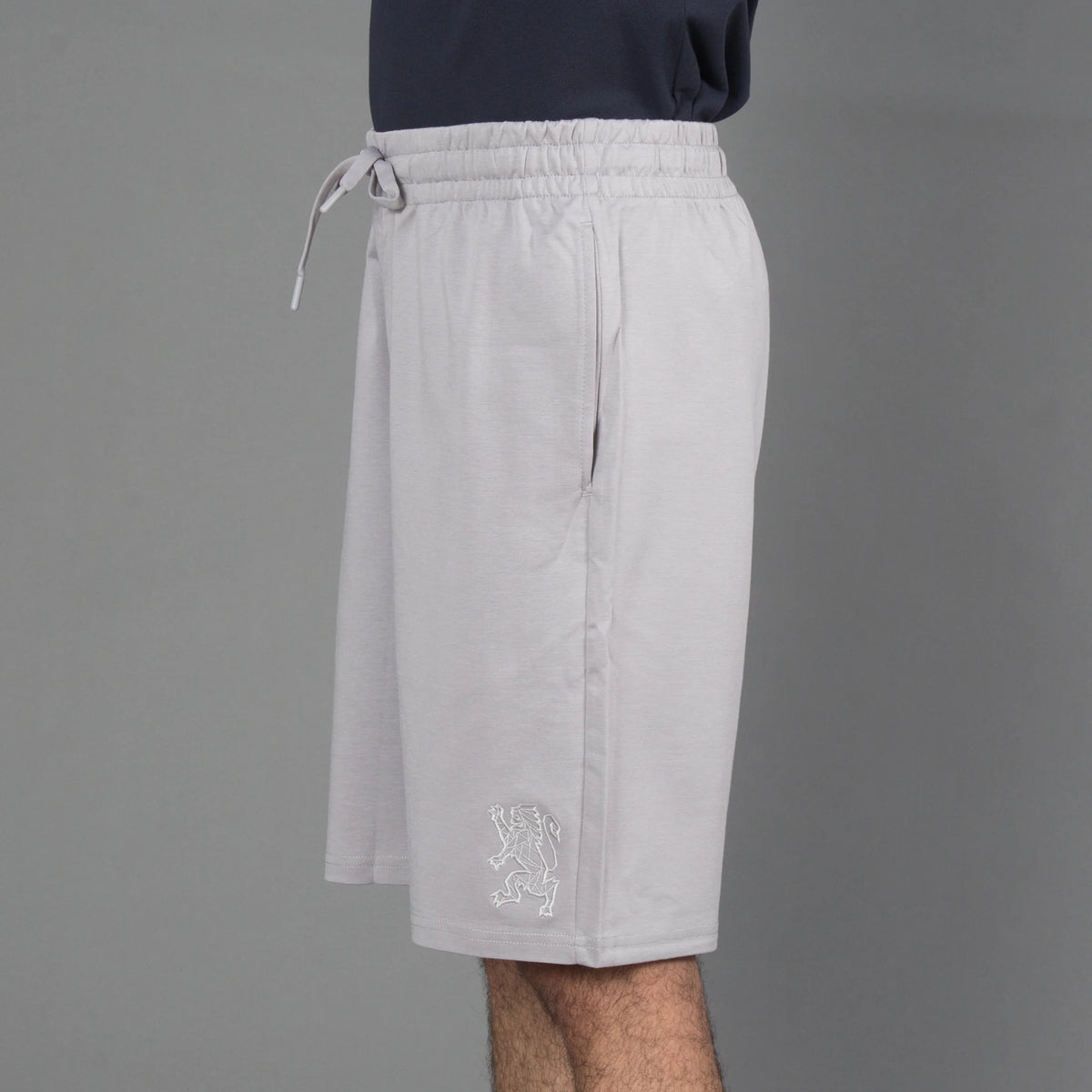 Embroidered 3D Lion Logo Short