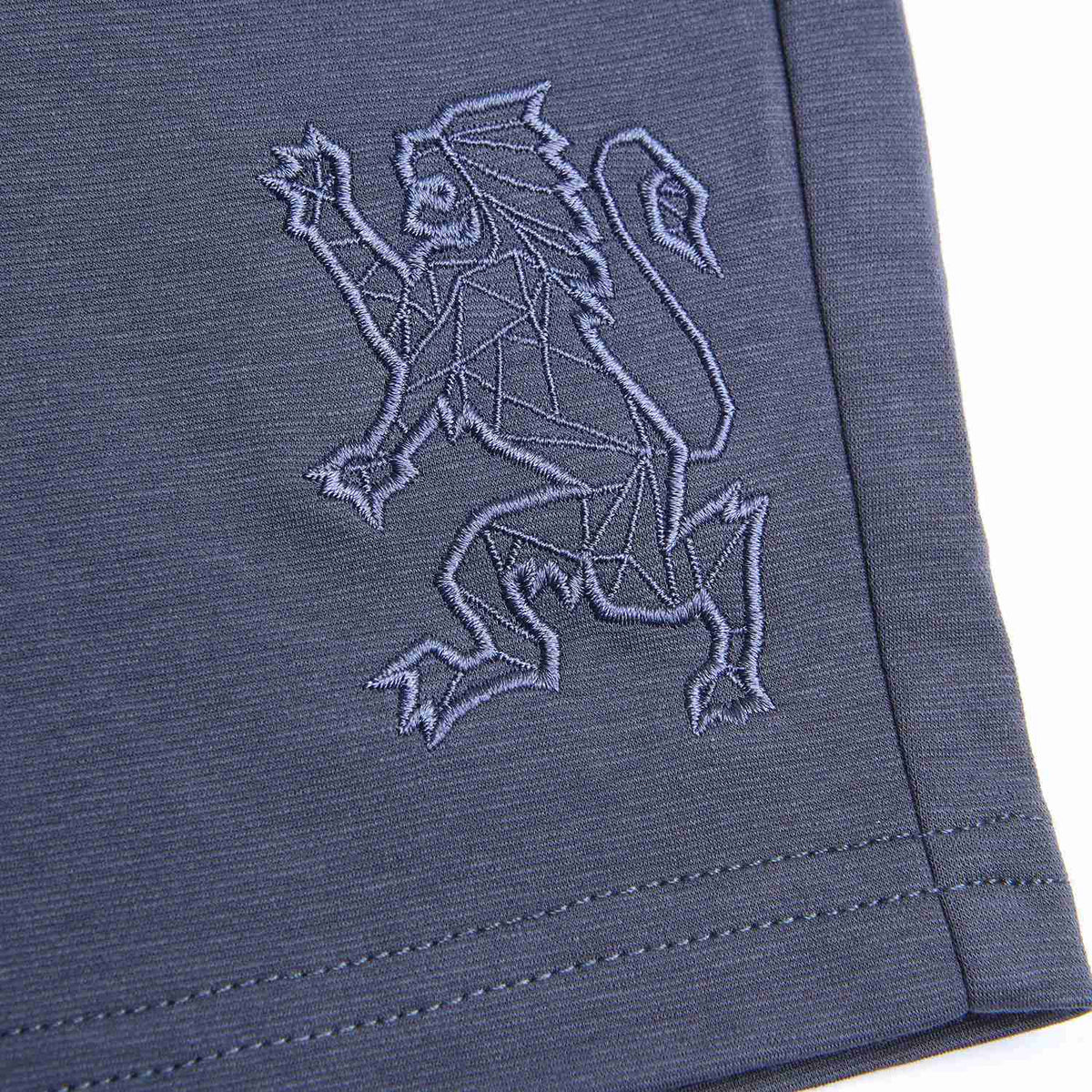 Embroidered 3D Lion Logo Short