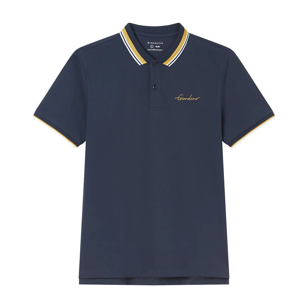 Signature Embroidery Slim Pique Polo