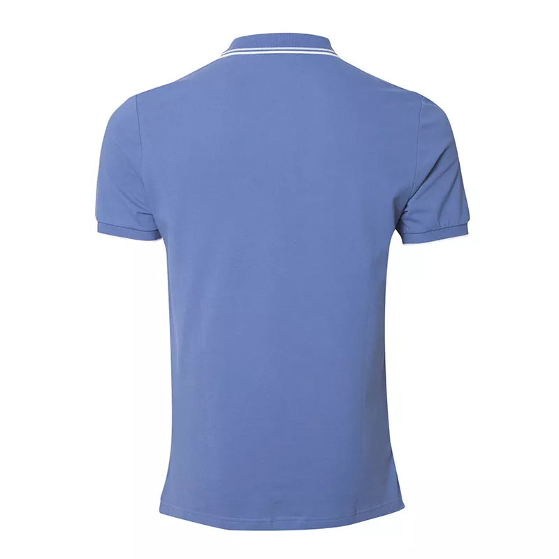 Solid Cotton Lycra Polo (Double-Piping)