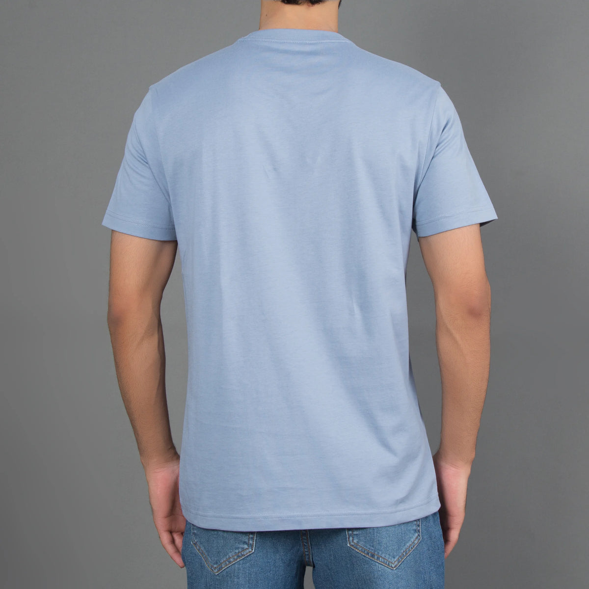 Cotton Crewneck Slim Fit Tee Short Sleeve
